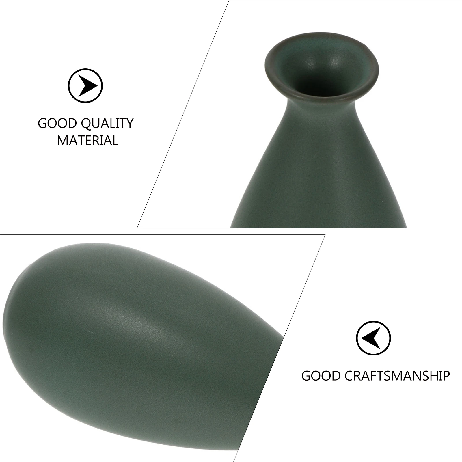 

Ceramic Zen Flower Vase Premium Material Home Decor Desktop Ornament Simple Design Ceramic Craft Zen Flower Vase