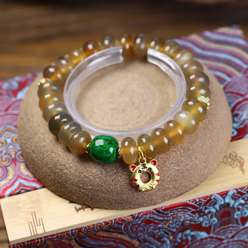 Natural horngold tortoise shell bracelet