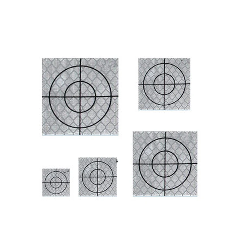 100pcs Reflective Targets Set For Total Station Compatibility With Crosshair Alignment For Facade And Corner Surveying Needs