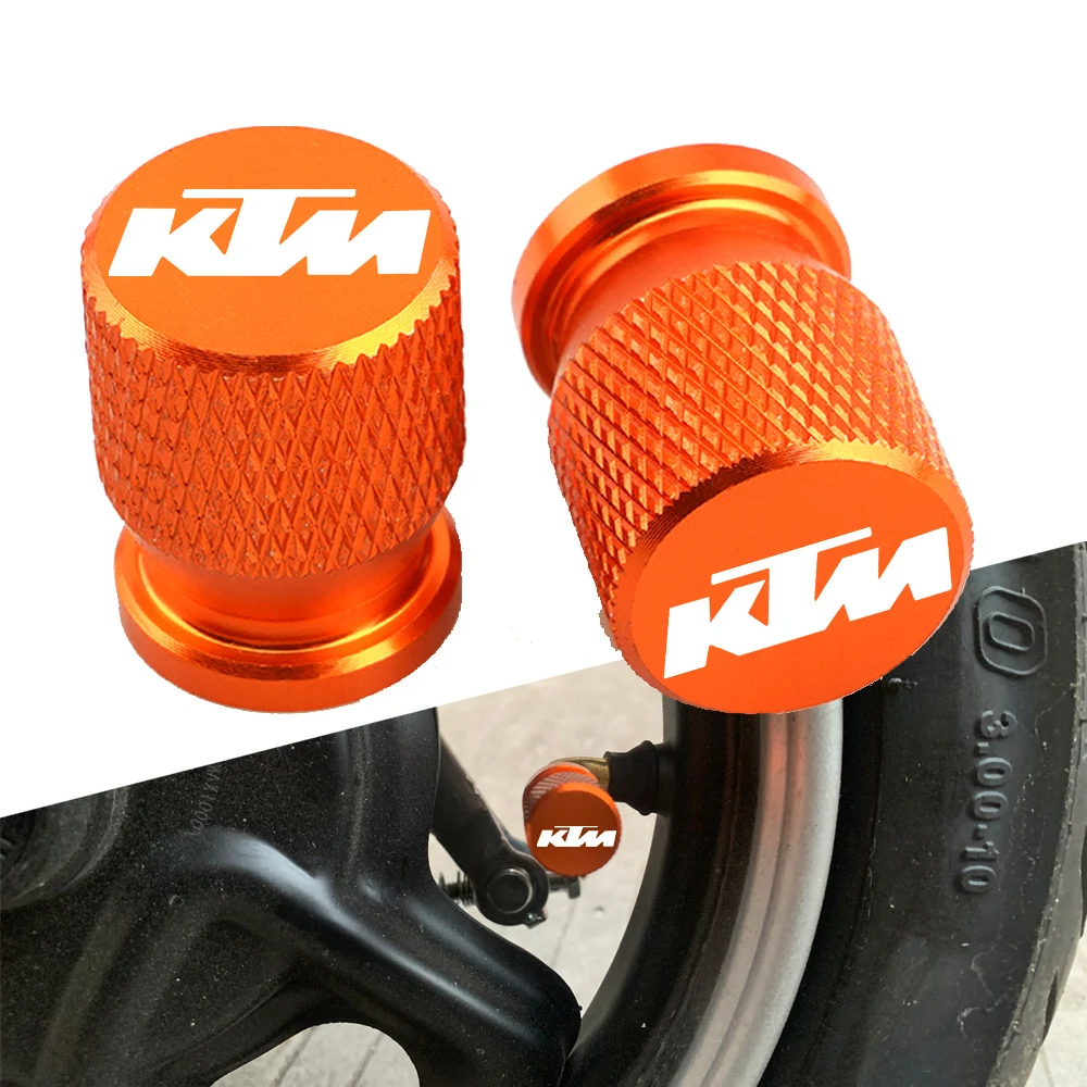 

For KTM Duke EXC TPi 6Days Adventure Rc CNC Aluminum Wheel Tyre Valve Cap Dust Cover 1 Pair Motorcycle Accessories