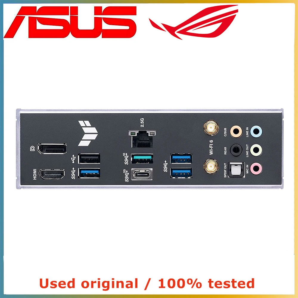 For ASUS TUF GAMING B760-PLUS WIFI D4 Motherboard DDR4 PCIe 5.0 192GB PCIe 4.0 M.2 Wi-Fi6 USB3.2 Gen2 Type-C for Desktop