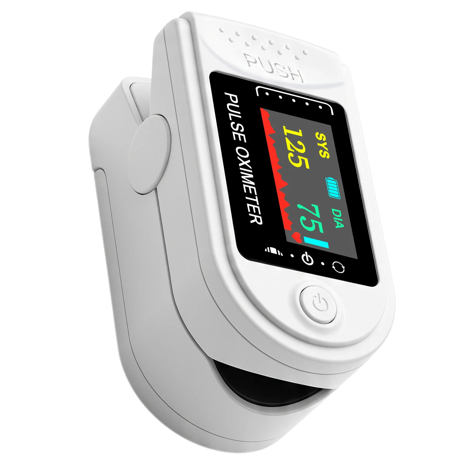 Mini Finger Saturation & Blood Pressure Detector, Compact Heart Rate Oximeter Device for Adult, Kid, Elderly Daily Health Check