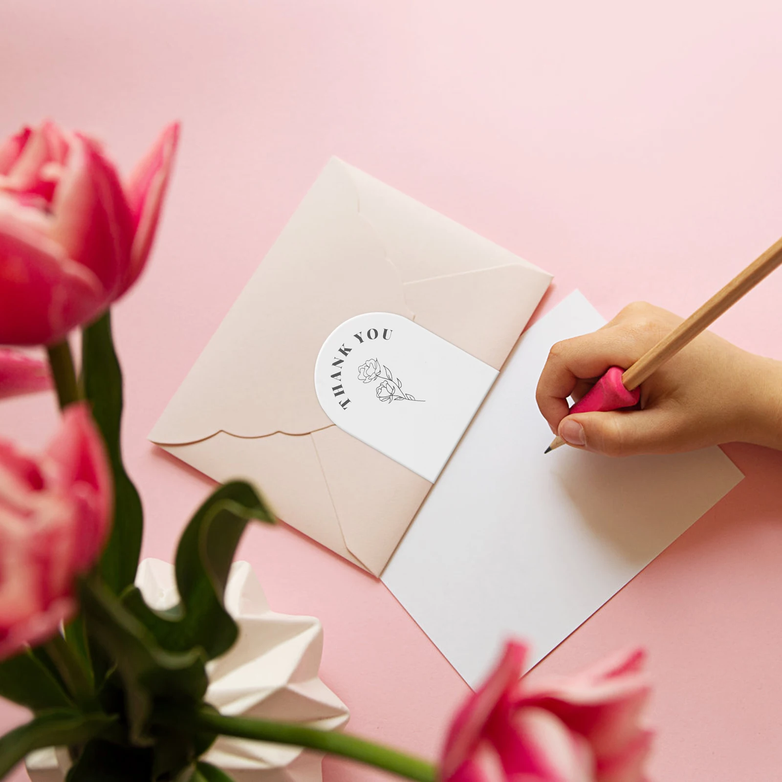 

50pcs You Stickers Aesthetic Initial Envelopes Labels Sealing Sticker Paper Decor Small Business Sealing Gifts