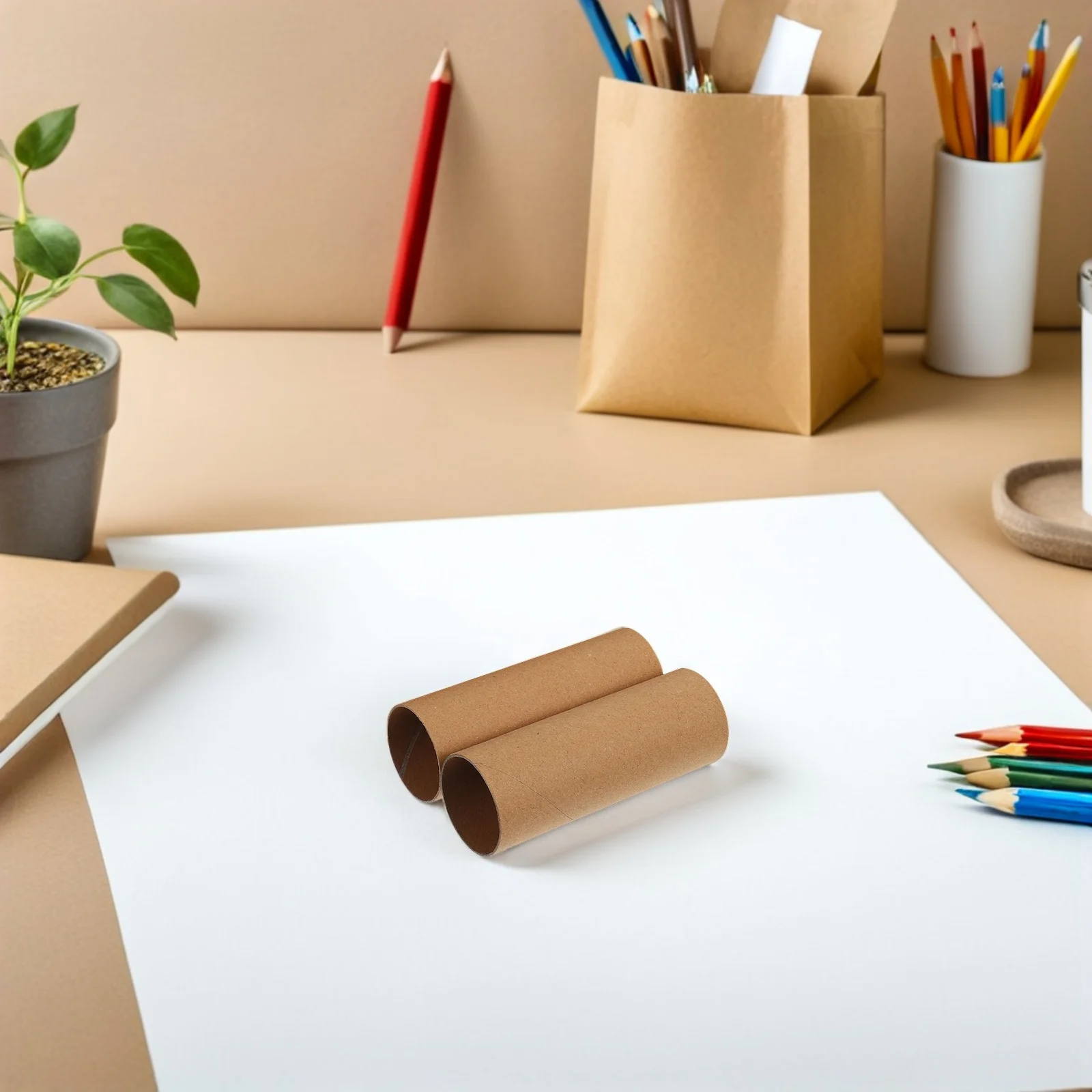 

30 Pcs Arts and Crafts for Material Tubes Cardboard Bulk Brown Supplies Rolling