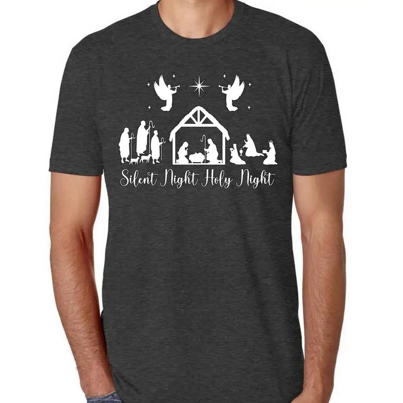 

Мужская футболка Silent Night Holy Premium TriBlend