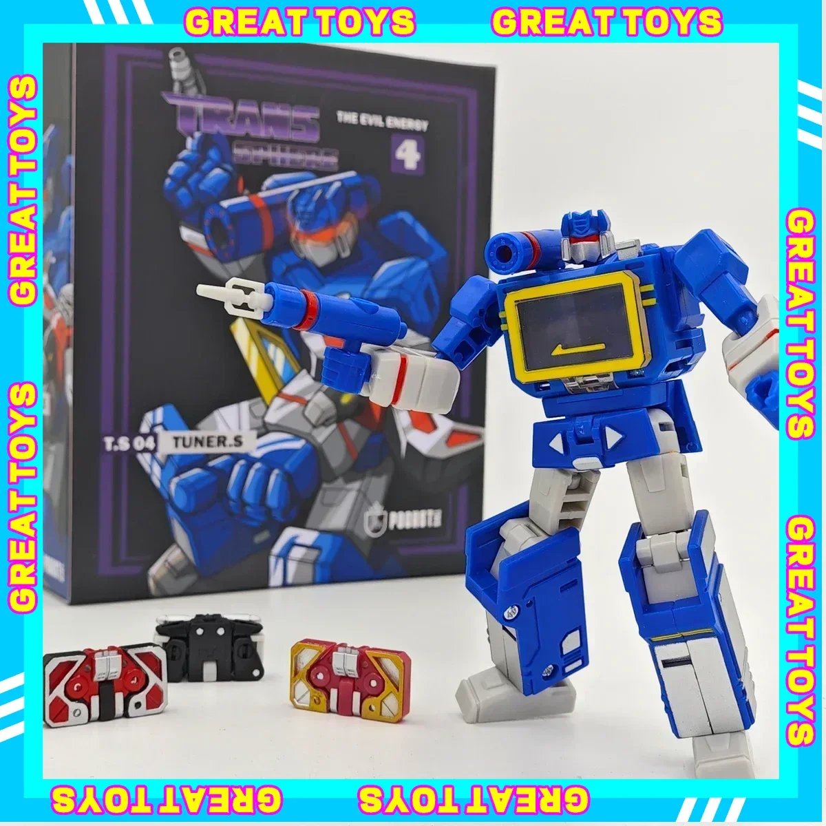 

В наличии PT-04 Transformation Soundwave PT04 с лентой G1 Mini Pocket War KO DX9, экшн-фигурка, игрушки-роботы, подарок для детей