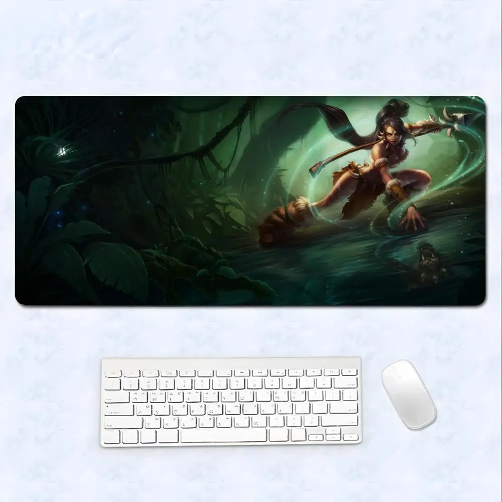 Nidalee Nilah Nocturne Mouse Pad Cartoon Lockedge Large Gaming Pad Computer Gamer Keyboard Mouse Mat Desk Mousepad PC Desk Pad