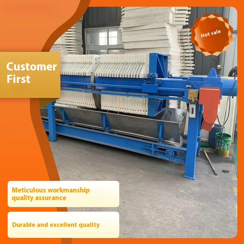Chemical Industry Sludge Dewatering   Filter Press Equipment Clay Membrane Filtering Plate and Frame Filter Press
