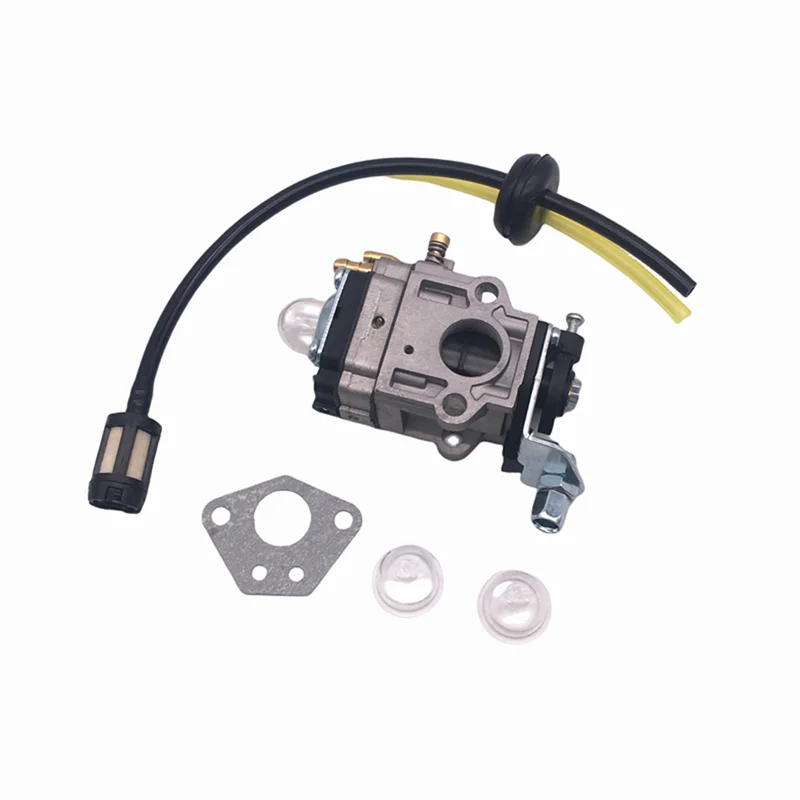 Carburetor with Seal Hose Spark Plug Petrol Filter pump cup Kit FOR 52cc 49cc 43cc For Grass Cutter Engine 40-5 44-5 Accessories