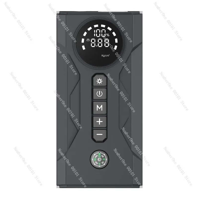 

Многофункциональное устройство: пусковое устройство для автомобиля, аварийный источник питания, бустер для аккумулятора, компрессор для шин