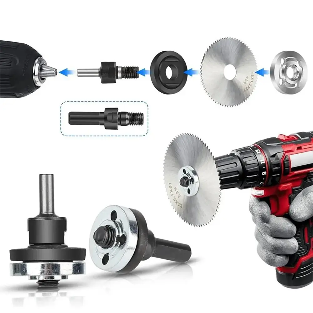 1Set Metal Electric Drill Conversion Angle Grinder Set for Cutting Disc Polishing Wheel 6mm/10mm Handle Holder Adapter