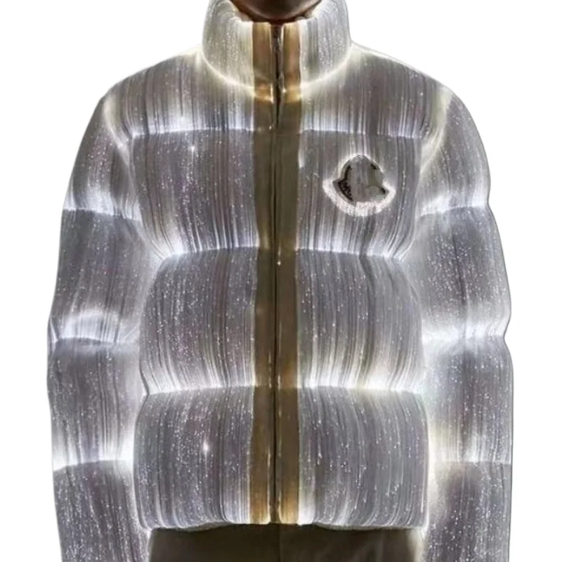 

Ultra-flexible fiber optic luminous fabric Down jacket LED fiber optic luminous fabric Princess skirt gown