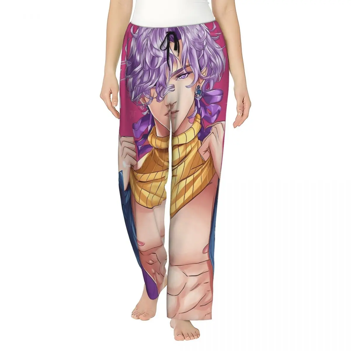 

Mystery Kpop Demon Hunters Kpop Saja Pajama Trousers Autumn Loose Bedroom Sleeping Pants Women Soft Homewear Oversized Pajamas