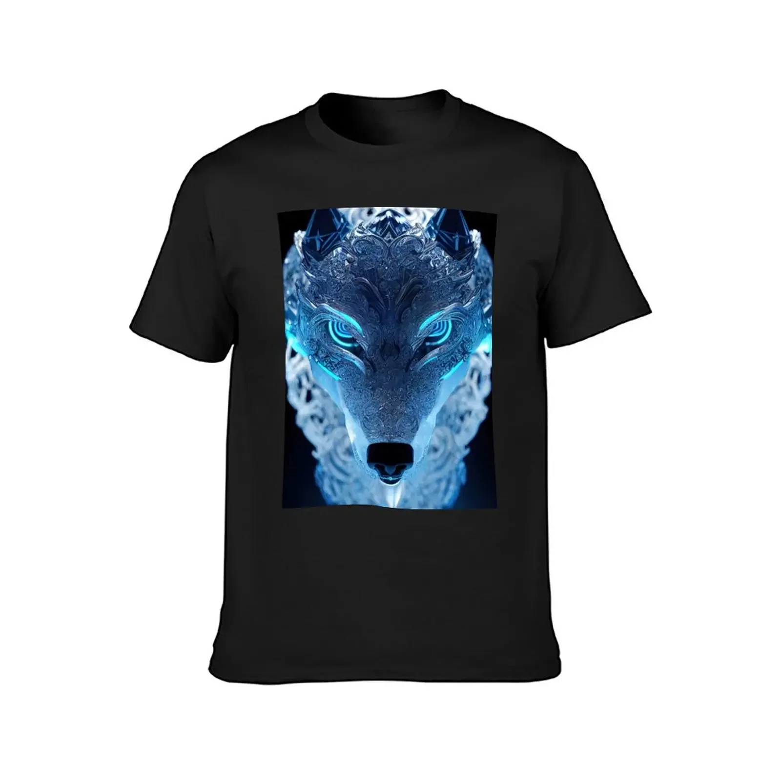 Ice crystal wolf T-Shirt sublime shirts graphic tees designer t shirt men