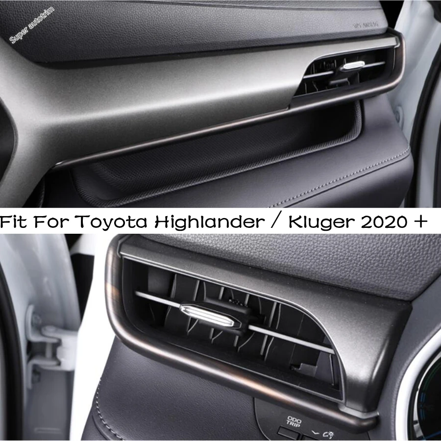 

Car Central Control Instrument Panel Garnish Strip Cover Trim Interior Accesorios Fit For Toyota Highlander / Kluger 2020 - 2024