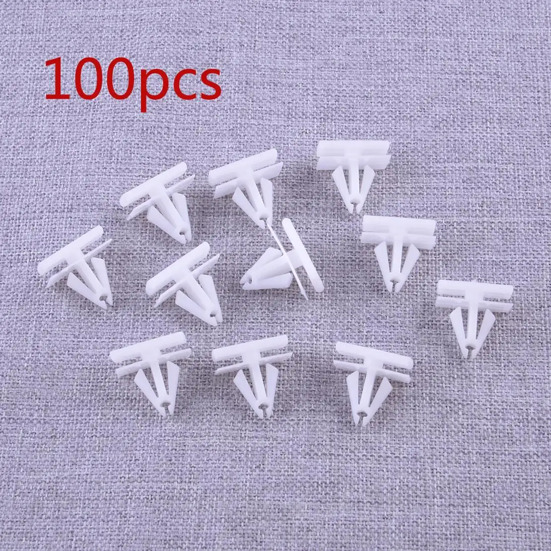 100 Uds Panel basculante moldura Clip retenedor blanco apto para Buick Cadillac DeVille Auveco Chevrolet Lumina 25693852 19822