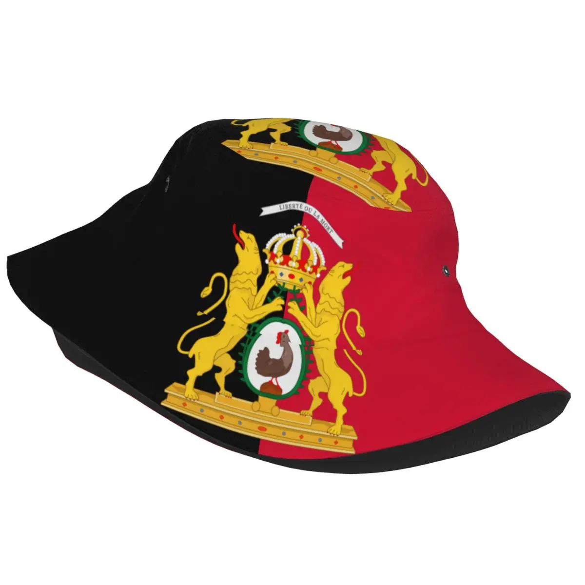 Flag Of The First Empire Of Haiti New Fashion Bucket Hats Fisherman Caps For Women Men Gorras Summer