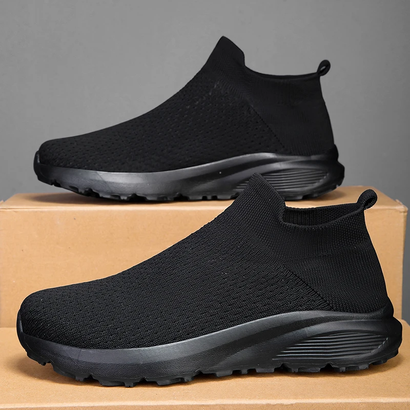 

High Quality Sneakers Men Comfortable Breathable Lightweight Soft Wide Toe Non-slip Flat Socks Shoes Outdoor Casual Sports Shoes