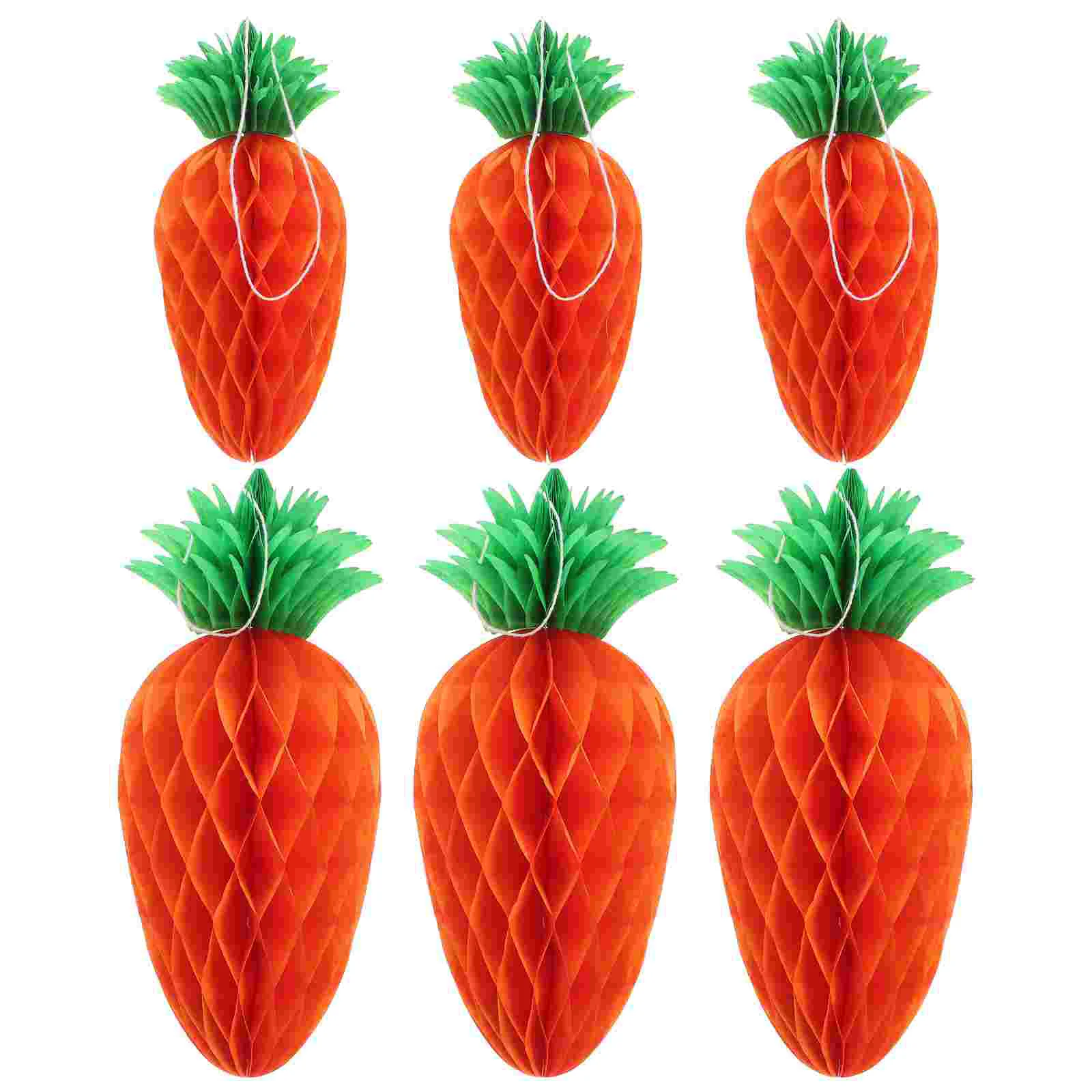 

6 Pcs Honeycomb Ball Hanging Ornament Fruit Birthday Party Decorations Supply Ornaments Supplies Favors Summer Fruits