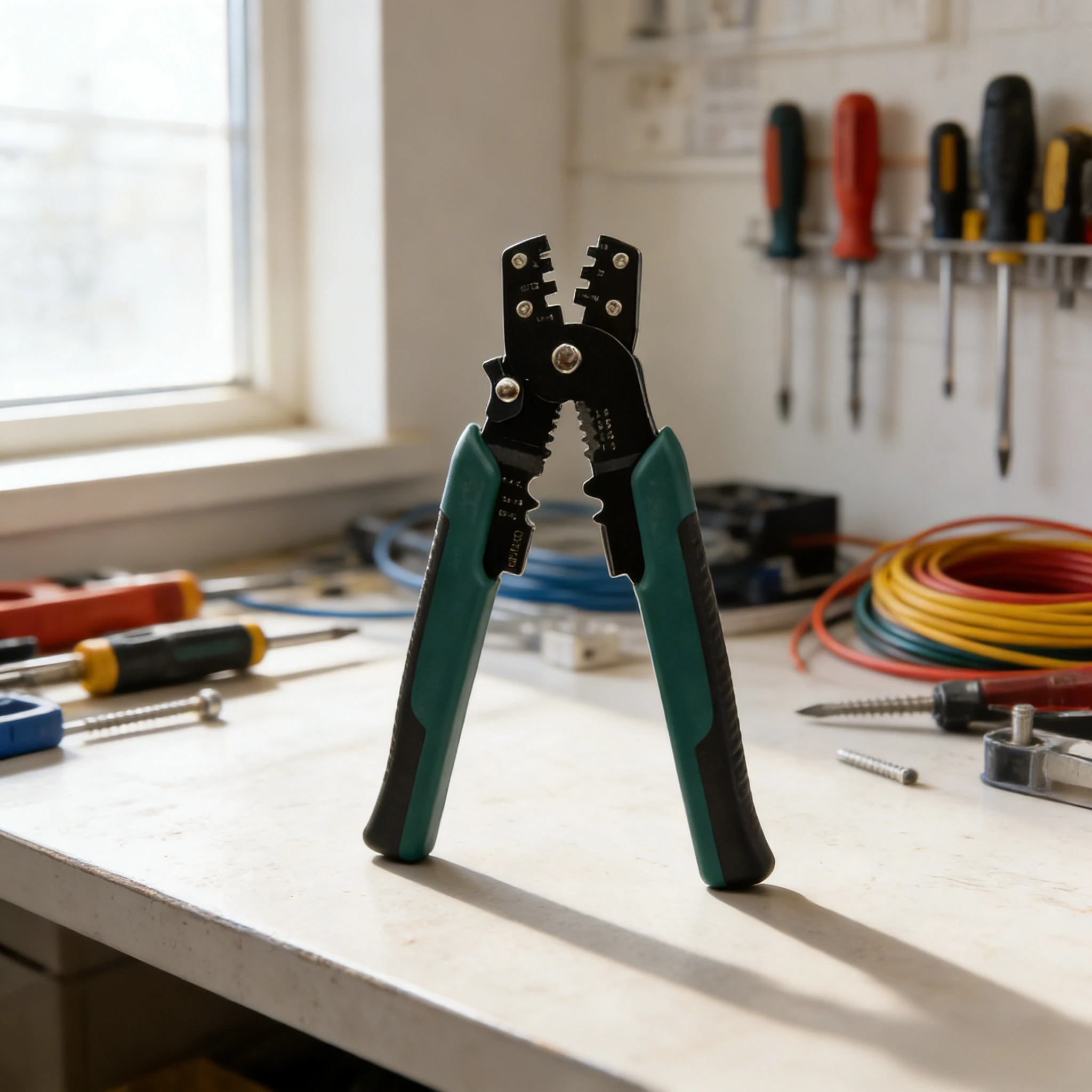 

All in One Wire Crimper Tool with Stripper Cutter Terminal Pliers for Electrical Wiring Automotive Professional Electrician DIY