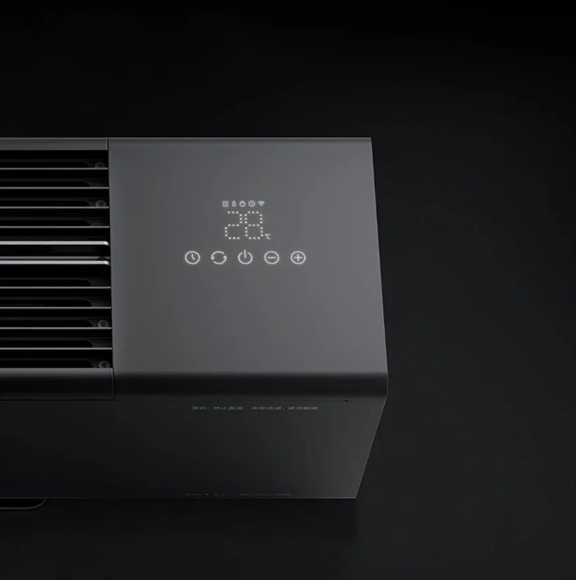 XIAOMI Mijia Graphene Baseboard Electric Heater Smart Home Heating Room Technology Simulation Flame Version Humidification