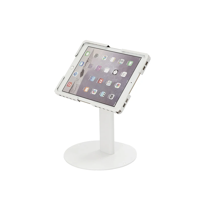 Anti-theft restaurant tablet holder Desktop Stand + Universal Enclosure Rotation Tilt Adjust flexible