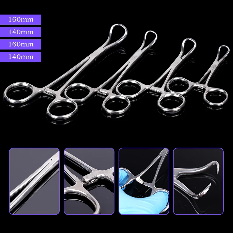 1PC Stainless steel dental surgical forceps, various sizes of oral surgical tools, medical equipment forceps