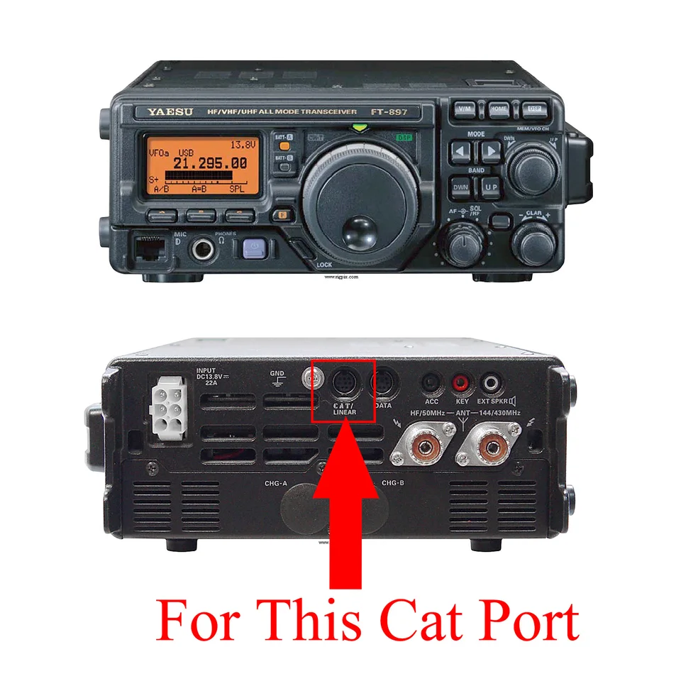 USB プログラミングケーブル Yaesu Cat 8 ピン FTDI と互換性あり CT