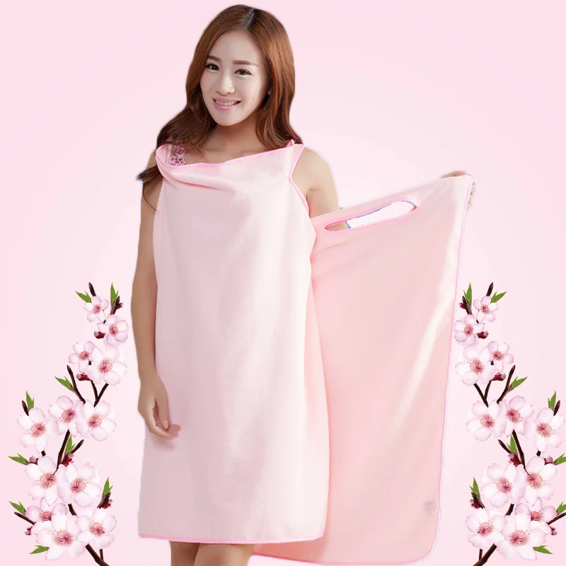 Tragbares Badetuch für Damen, Mädchen-Geschenk, Bademantel, Mikrofaser, schnell trocknend, Strand, Spa, Dusche, Fitnessstudio, Handtücher, 1 Stück, zufällige Farbe 80 x 150 cm