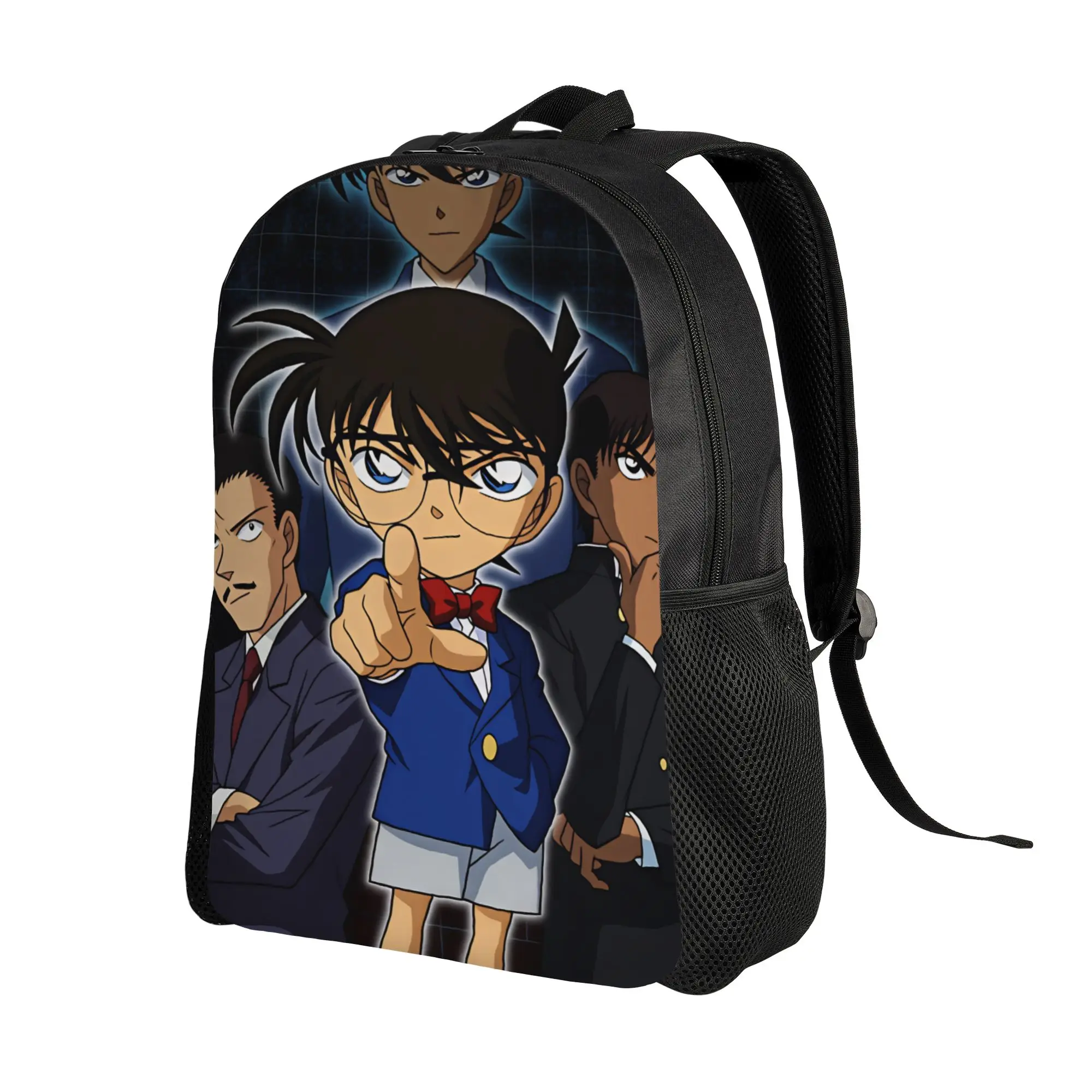 Detectives Conans Backpack Student  Lightweight Backpacks Polyester Style High School Bags Daily Design Rucksack