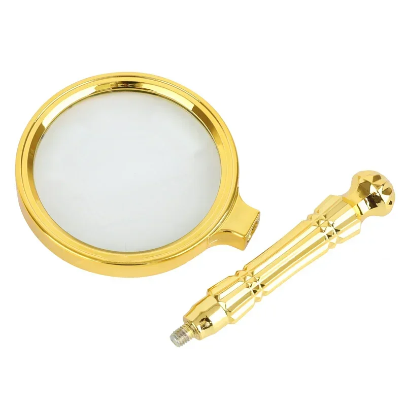 Handheld Magnifying Glass Portable Glass Lens Magnifier for Viewing Jewelry Newspaper Reading High Definition Eye Loupe Glass