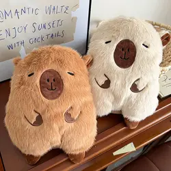 Capibara Hot Water Bottle Anime Kawaii Warm Soft Water Bag Girls Kids Hand Warmer Belly. Plush Cute Anime Women Winter Supplies