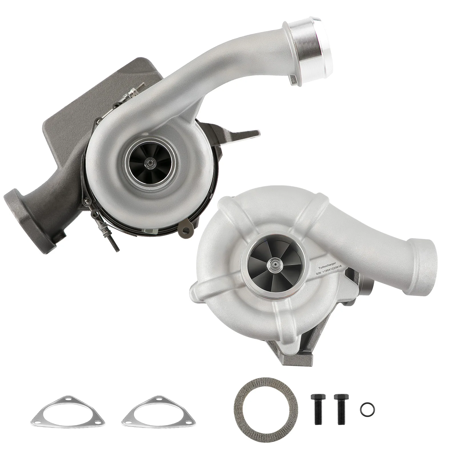 Twin Turbo for Ford F250 F350 6.4L 2008 2009 2010 High+Low Pressure Turbocharger for  8C3Z6K682B 8C3Z6K682BRM 1848300C96