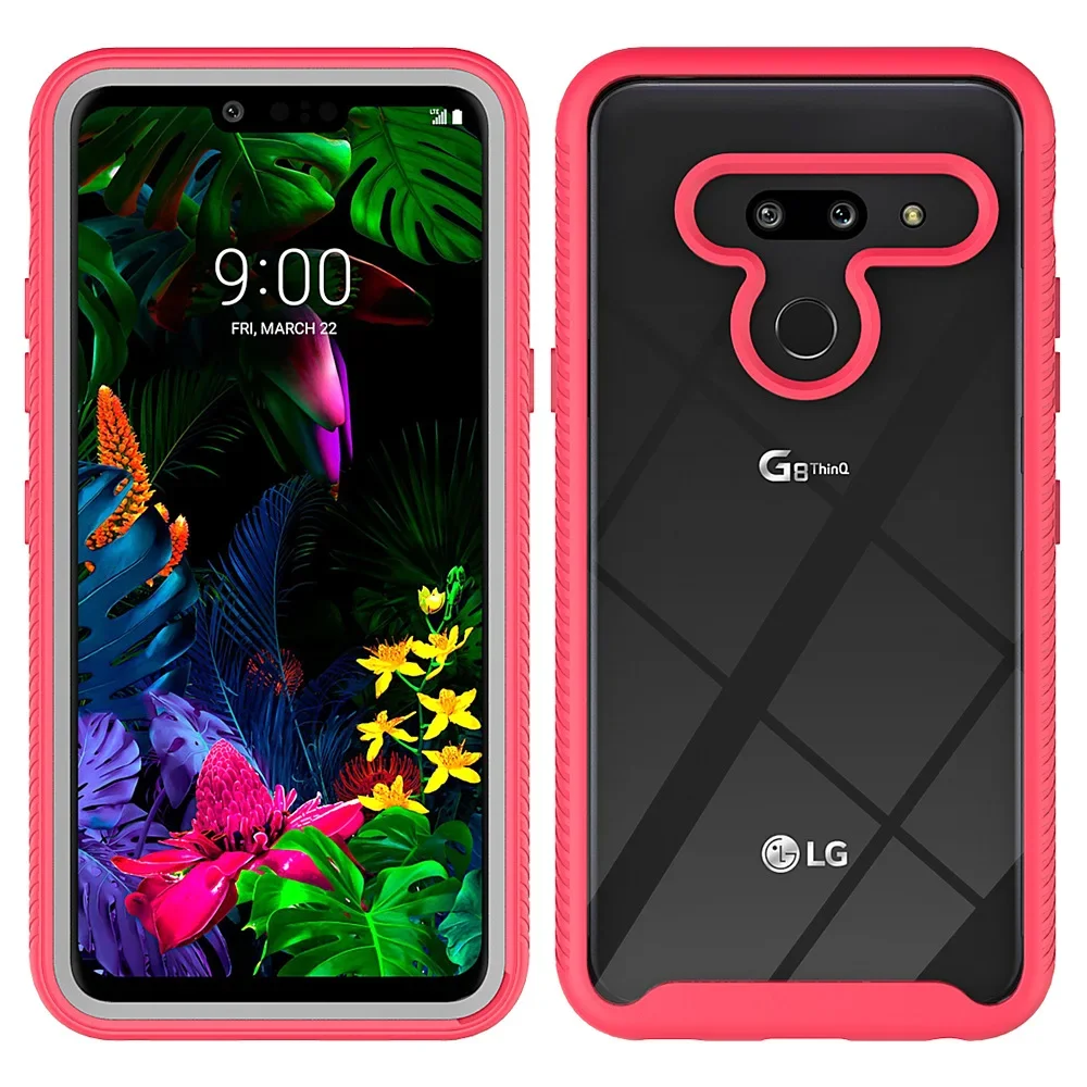 TPU/PC Sky Case for LG G8 / LG G8 ThinQ Celula Funda Capa Two Layer Structure Hybrid Shockproof Shell Heavy Duty Phone Cover