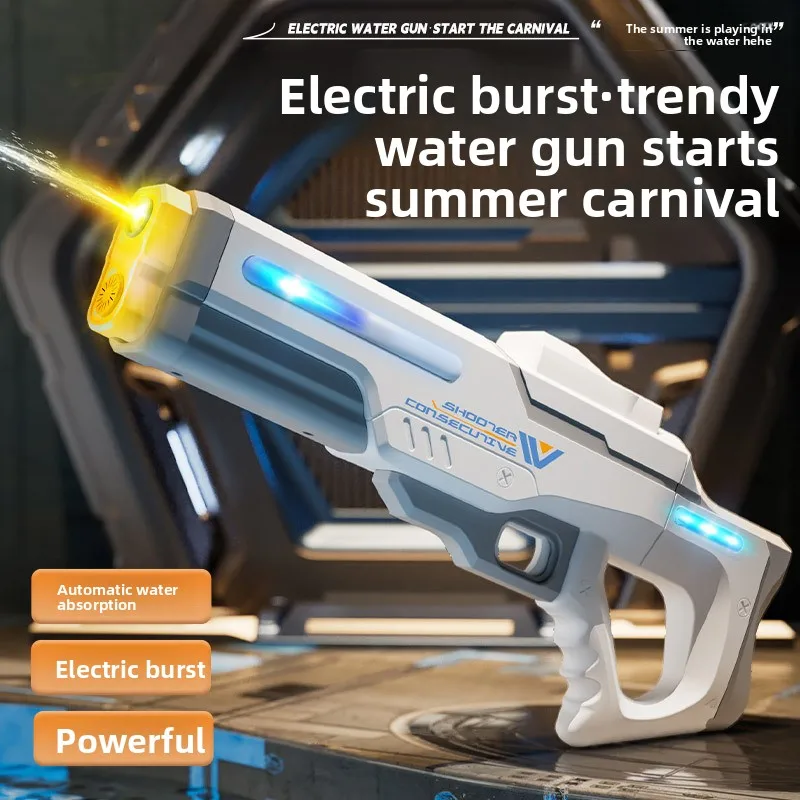 

Electric Powerful Shooting Toys Automatic Water Suction Water Water Guns Summer Outdoor Beach Shooting For Kids Toys