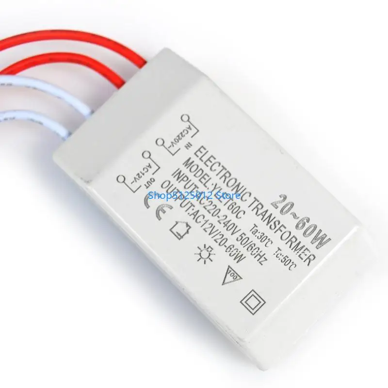 

G8TC AC 220V в AC 12V Электронный трансформатор преобразователь напряжения 20-60 Вт сегментация