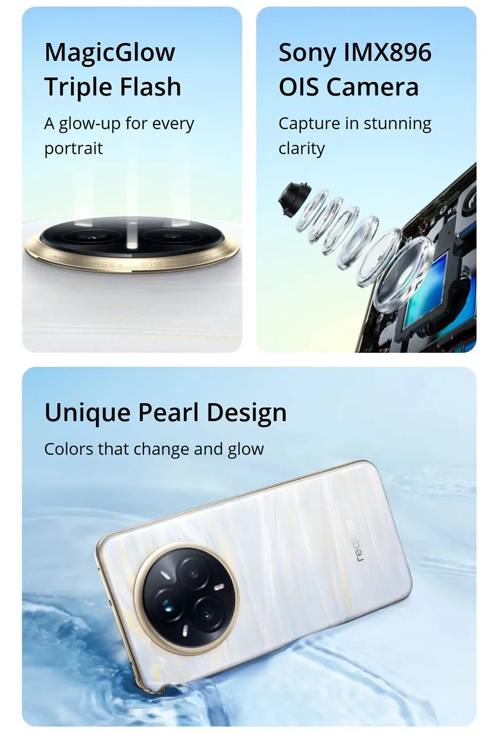 هاتف Realme 14 Pro + 5g الذكي 6000Mah 12Gb Ram 512Gb Rom 6.83 شاشة Amoled منحنية 50Mp Sony Imx896 Ois 50Mp Periscope كاميرا خلفية #3