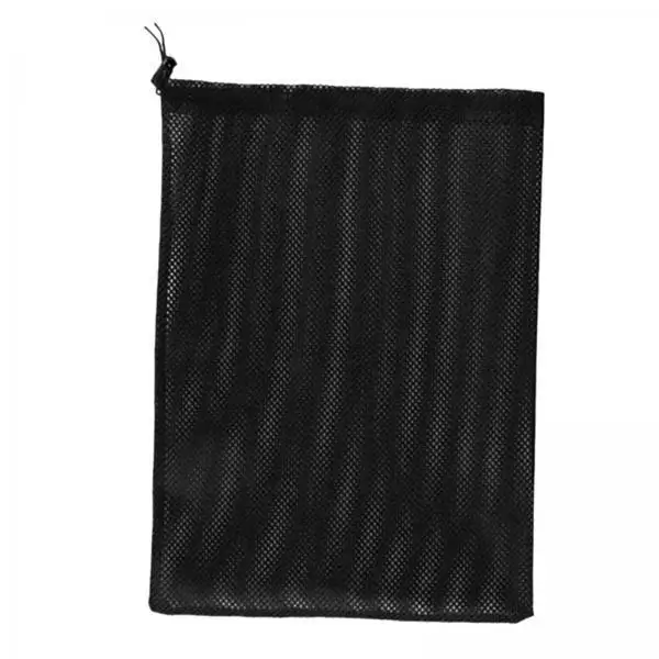 Black Nylon Water Pump Filter Net Easy to Use Drawstring Mesh Bag for Fish Tank Pond Pool Submersible Pumps
