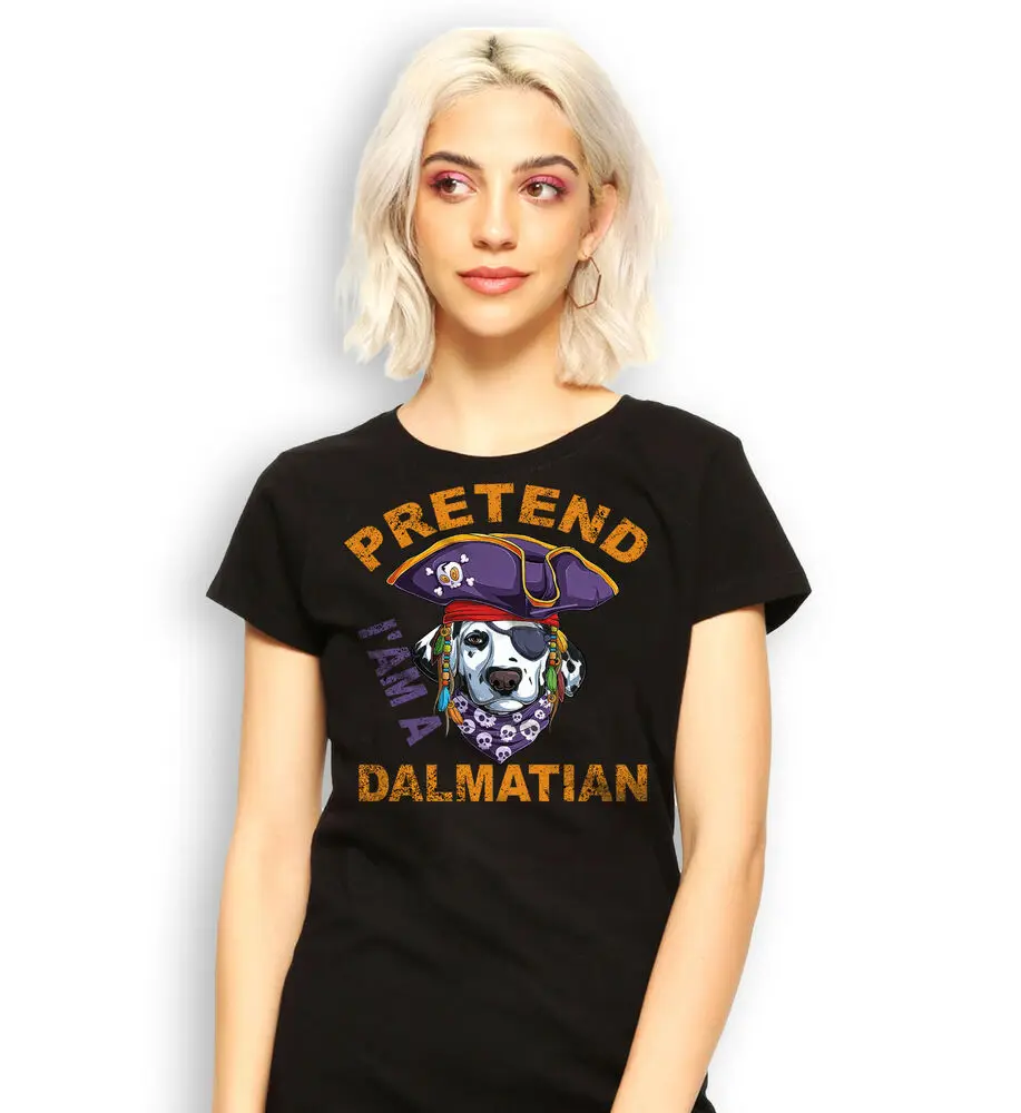 Pretend I'am a Dalmatian Funny Halloween T-shirt Dalmatian Lovers Shirt Dog Tee