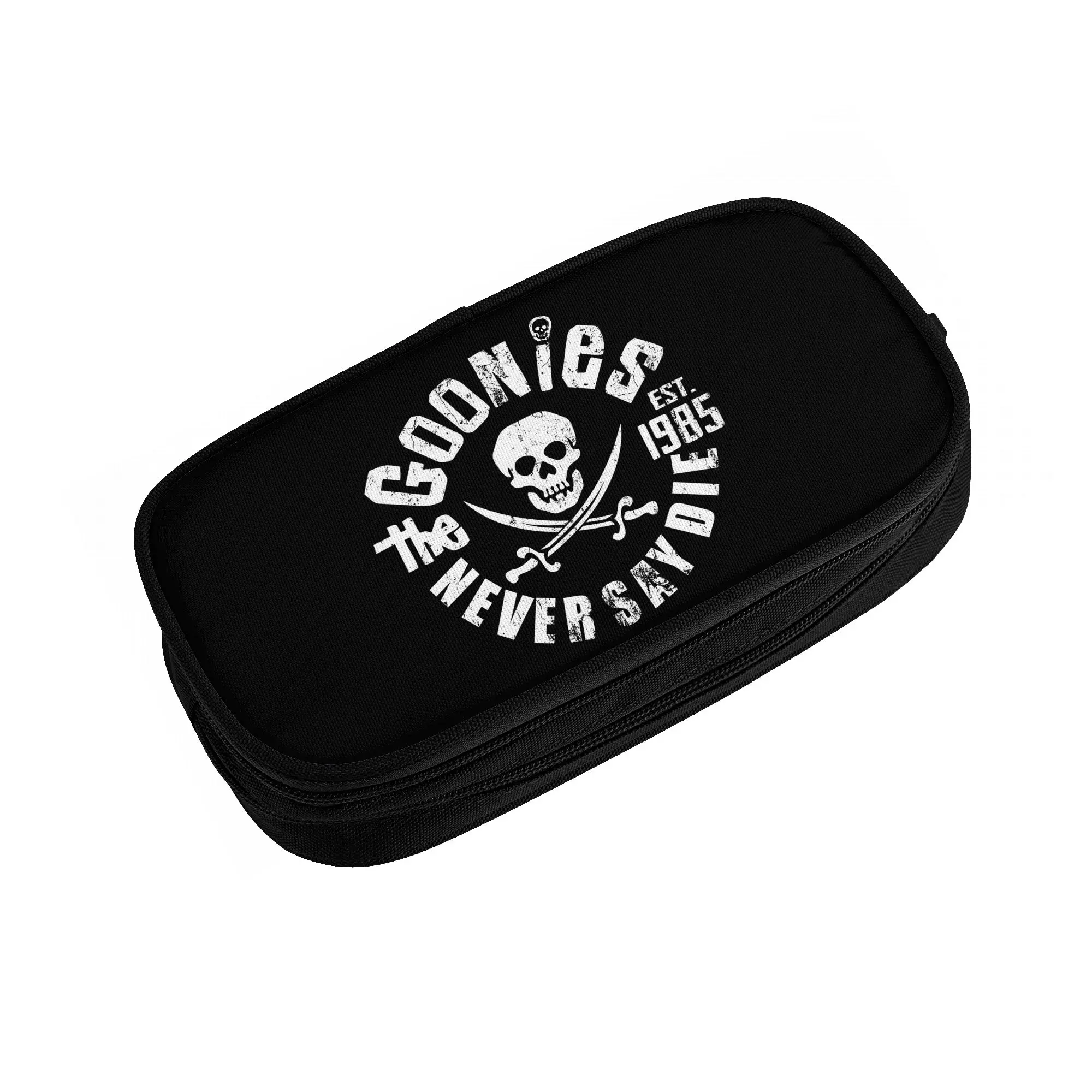 Cute Retro Goonies Pencil Cases for Girls Boys Large Storage Gothic Skull Pencil Bag School Accessories