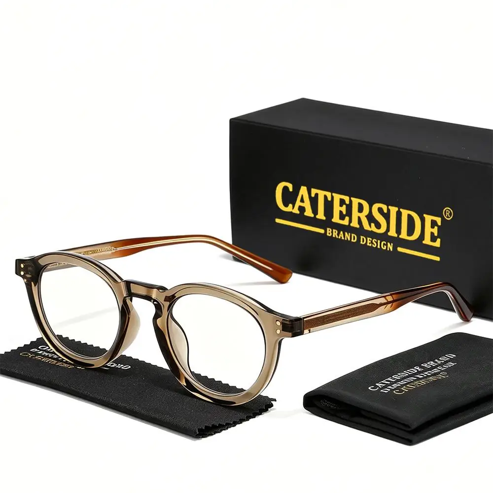 CATERSID Modische Herren-Quadratbrillenfassung Hochwertige Tr-90 Anti-Blaulicht-Brille Damen-Business-Festival-Geschenkbrille – Detail 8