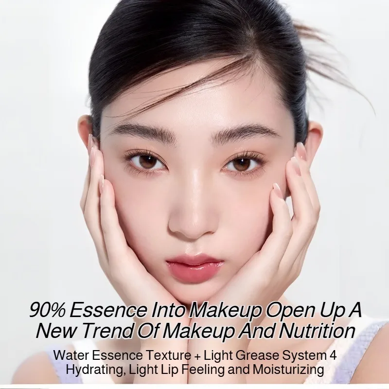 Langlebiges Lipgloss- und Lipliner-Stift-Set, feuchtigkeitsspendender Lippenfleck, glatte Farbe, nährendes Anti-Falten-Lippen-Make-up für Frauen