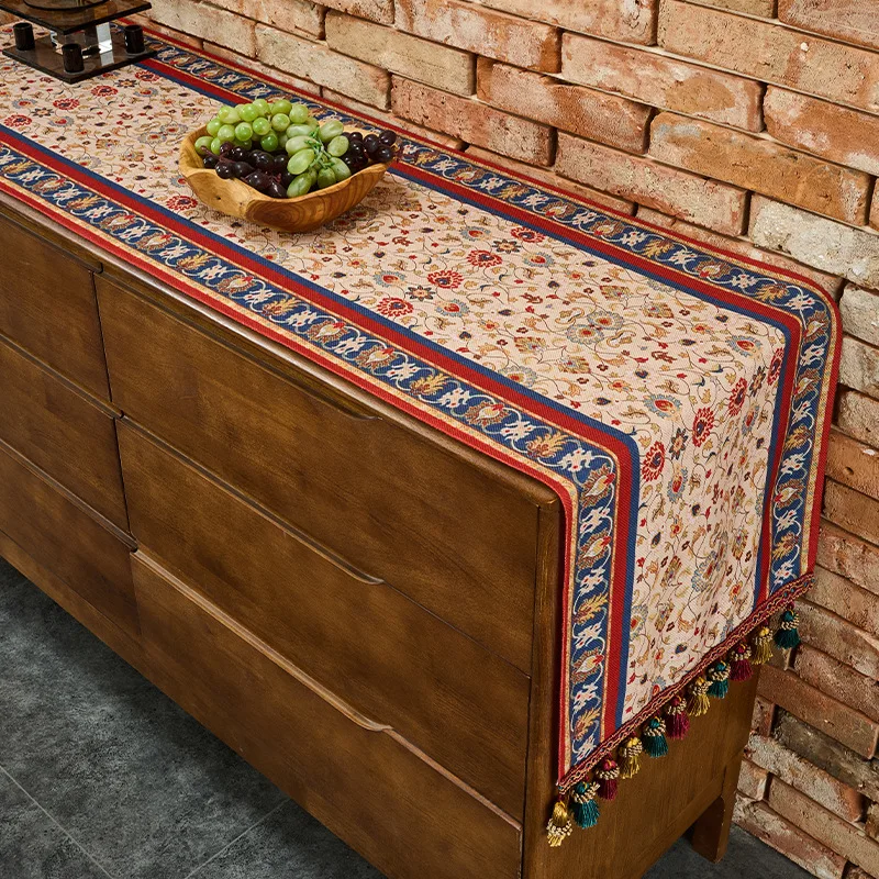 

Легкая роскошная дорожка для стола в стиле ретро, домашний журнальный столик, Ddining, чехол для серванта, водонепроницаемая и маслостойкая скатерть