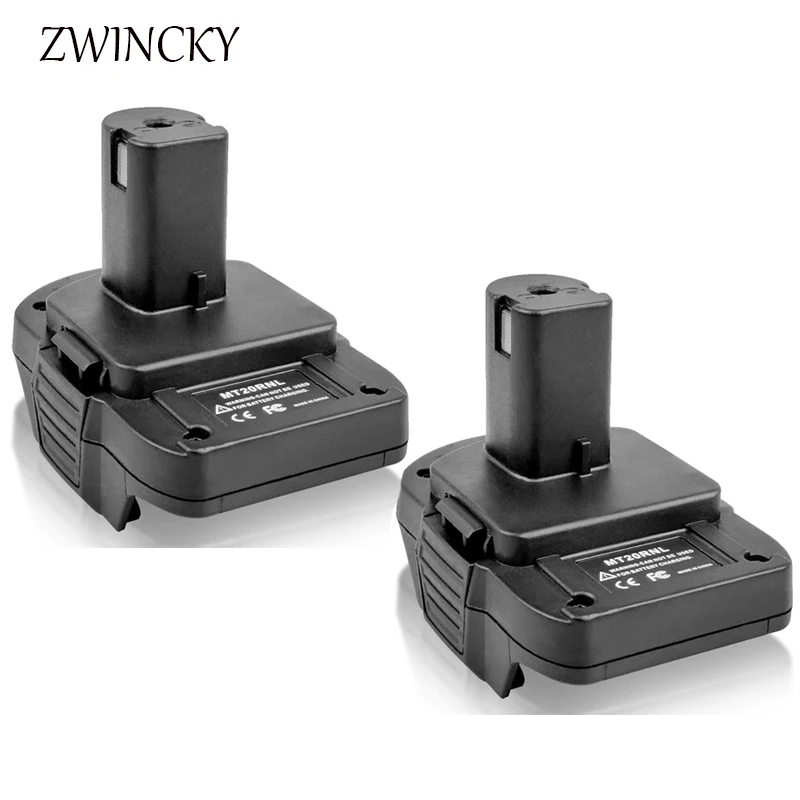 

ZWINCKY, 1/2 шт., MT20RNL для аккумулятора Makita, адаптер 18 в, преобразователь литиевой батареи, зарядный порт 18 в, беспроводная вилка, инструменты для RYOBI