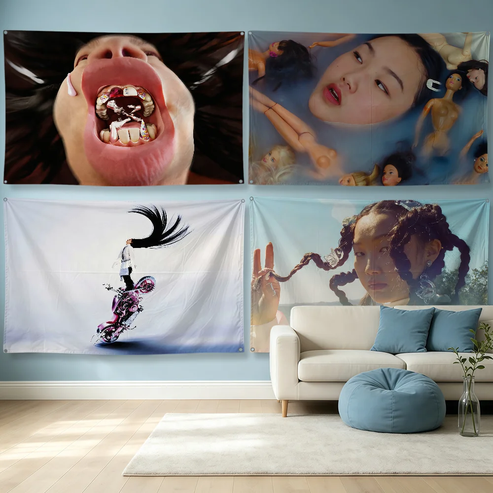 Outdoor Camping Wallpaper - Singer A-AUDREY NUNA Flag Polyester Banner