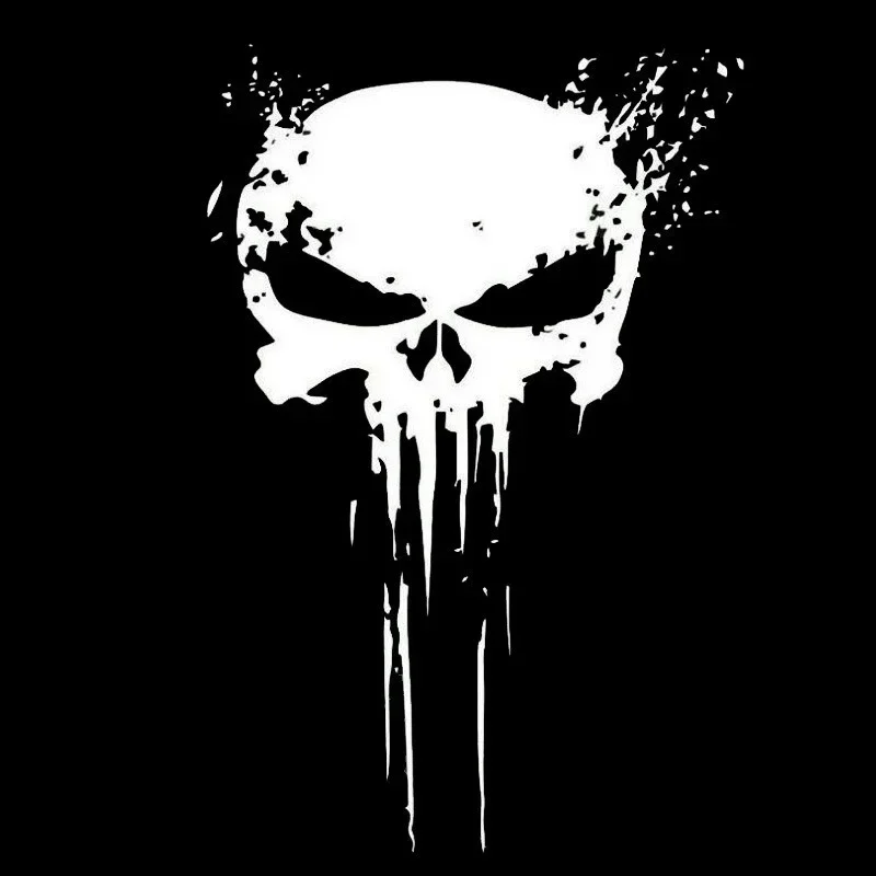 10 x 15CM 3D Punisher Skull Blood Sticker Vinyl Car Body Decals Stickers Motorcycles Decoration Car Styling Accessories Stickers