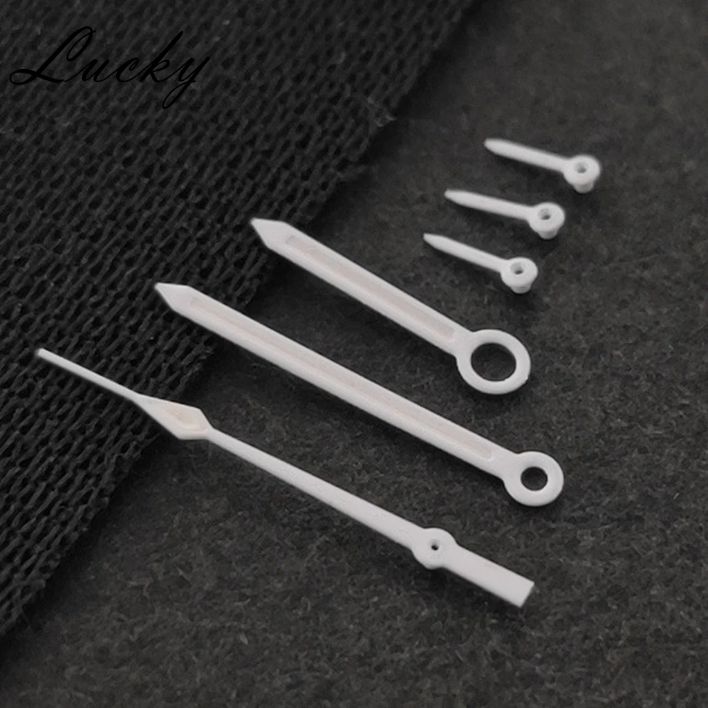 14mm*13.5mm*9mm*3.5mm 6Pins VK63 Watch Hands White Hands Green Luminous Watches Pointers Fit VK63 VK63A Quartz Movement view 5