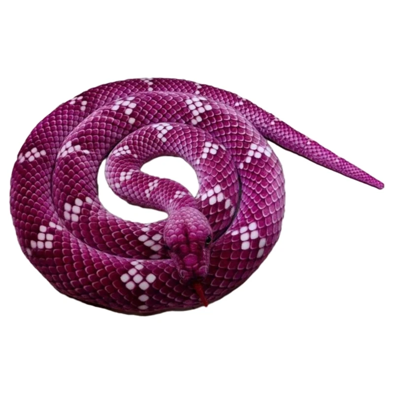 Superrr Long Snake Toy Large Size Stuffed Animals for Halloween Prank Game Toy Couch Pillow Stuffed Animals Snake