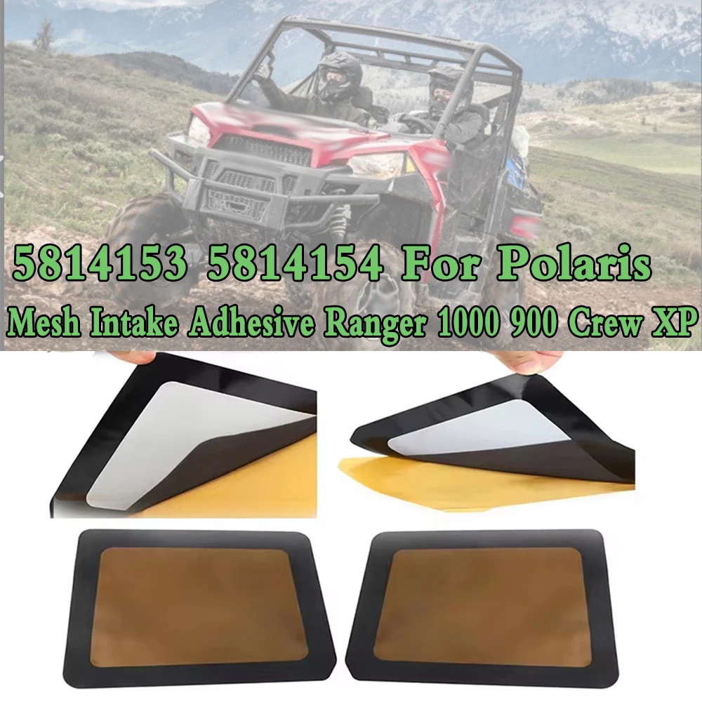 

5814153 5814154 Upgrade For Polaris Air Outlet Filter Right & Left Ranger 1000 900 Crew XP Frog Skin Mesh-Intake Adhesive Parts
