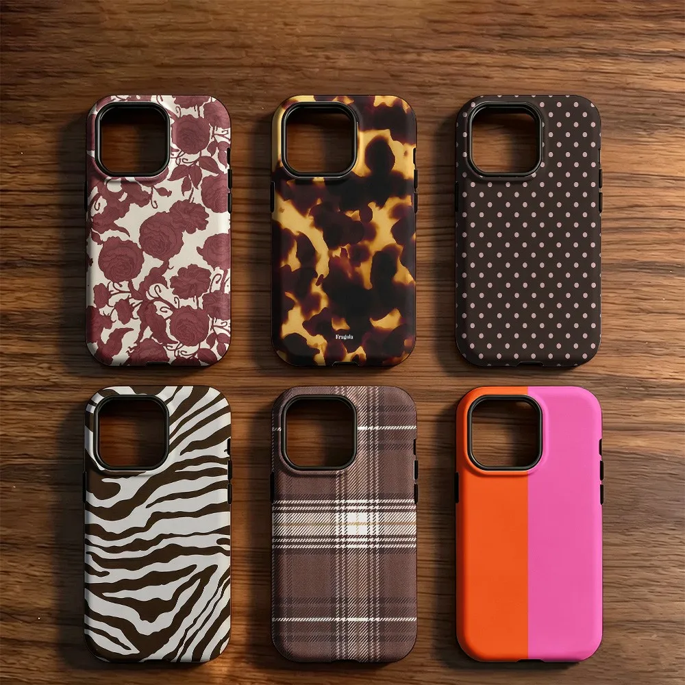 Trendy Pattern Print Phone Case for Samsung Galaxy S20 S22 S23 S24 S25 S26 FE Plus Ultra Edge 4G 5G Luxury Double-layer
